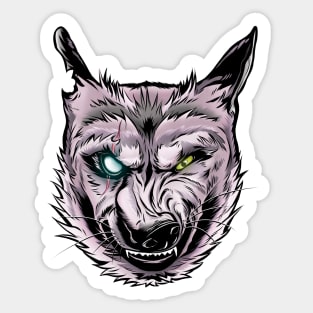 Wolf dog Sticker